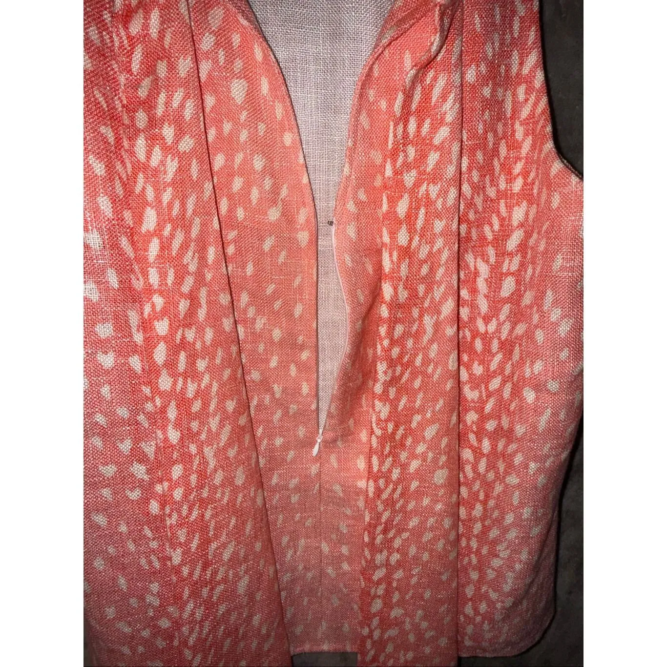 Tuckernuck Antelope Linen Blend Mason Sleeveless Top Bow Detail Small #765 - Image 7