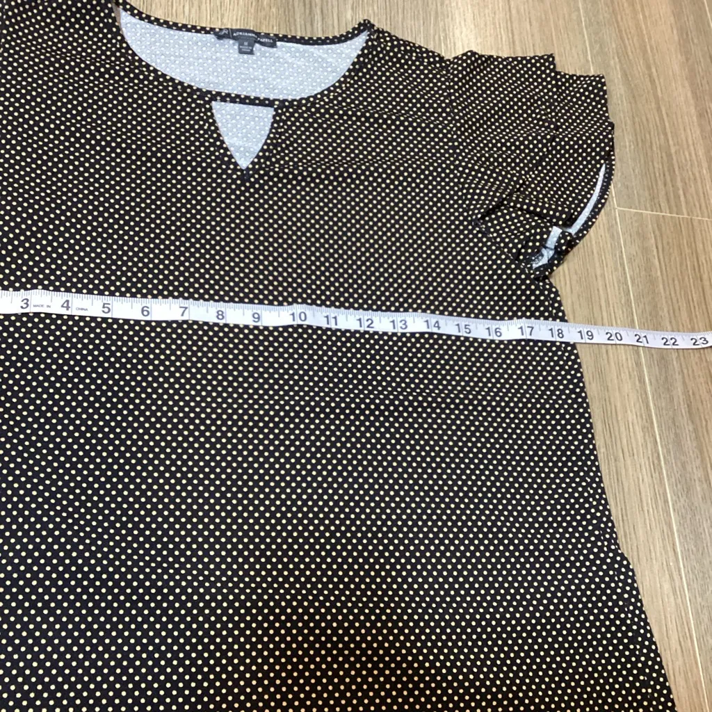 Adrianna‎ Papell Black & Yellow Polka Dot Blouse – Women’s Size M – Pre-Owned - Image 5