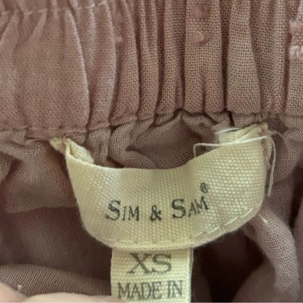 Sim & Sam XS Light Pink Dusty‎ Rose Mini Ruffle Wrap Skirt Tiered - Image 7