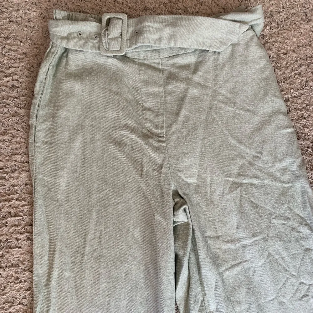 Rachel Zoe | linen cropped wide leg pants - Image 4