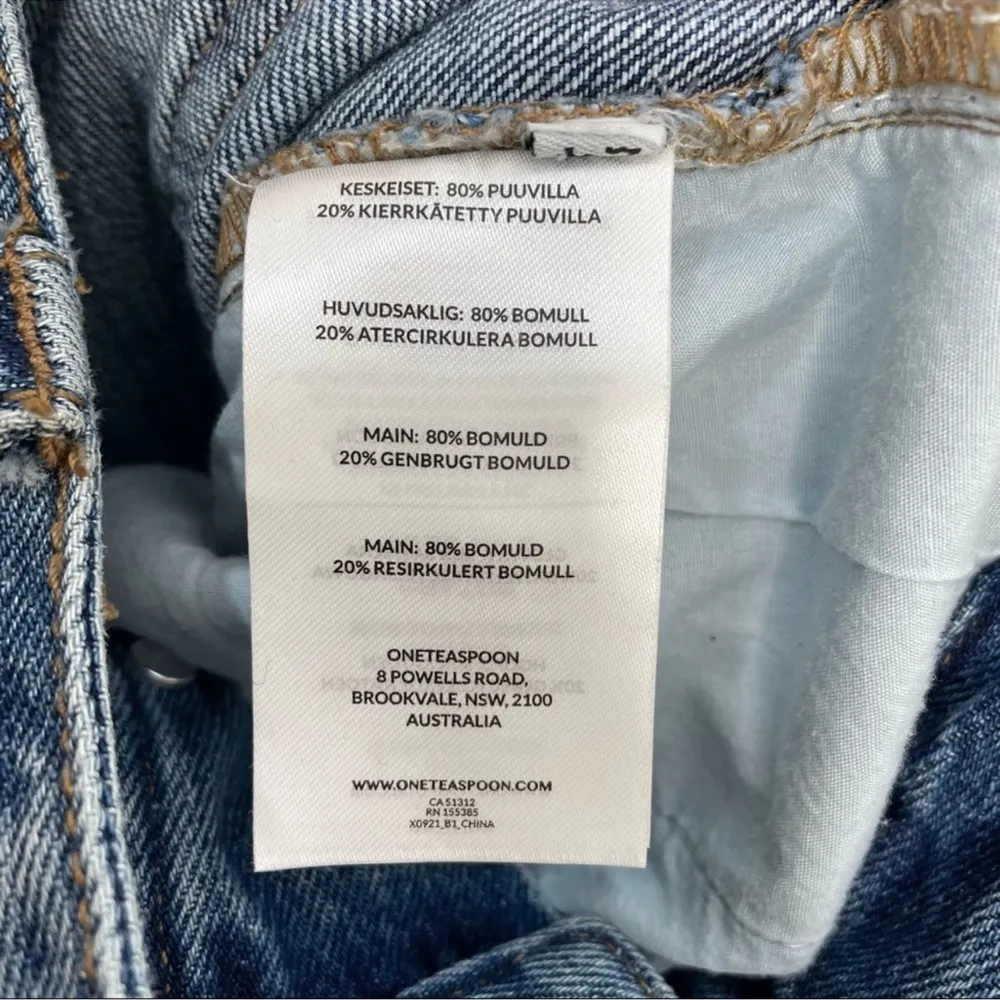 One Teaspoon | Venice Ultra High-Rise Waist Safari Pant Relaxed Jeans - Image 9