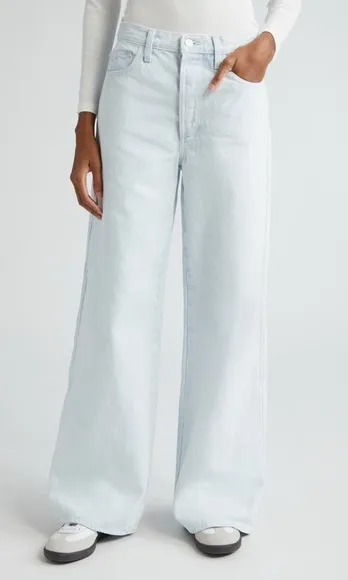 Favorite Daughter Blue Flare Wide Leg Jeans Size 31 - Image 1