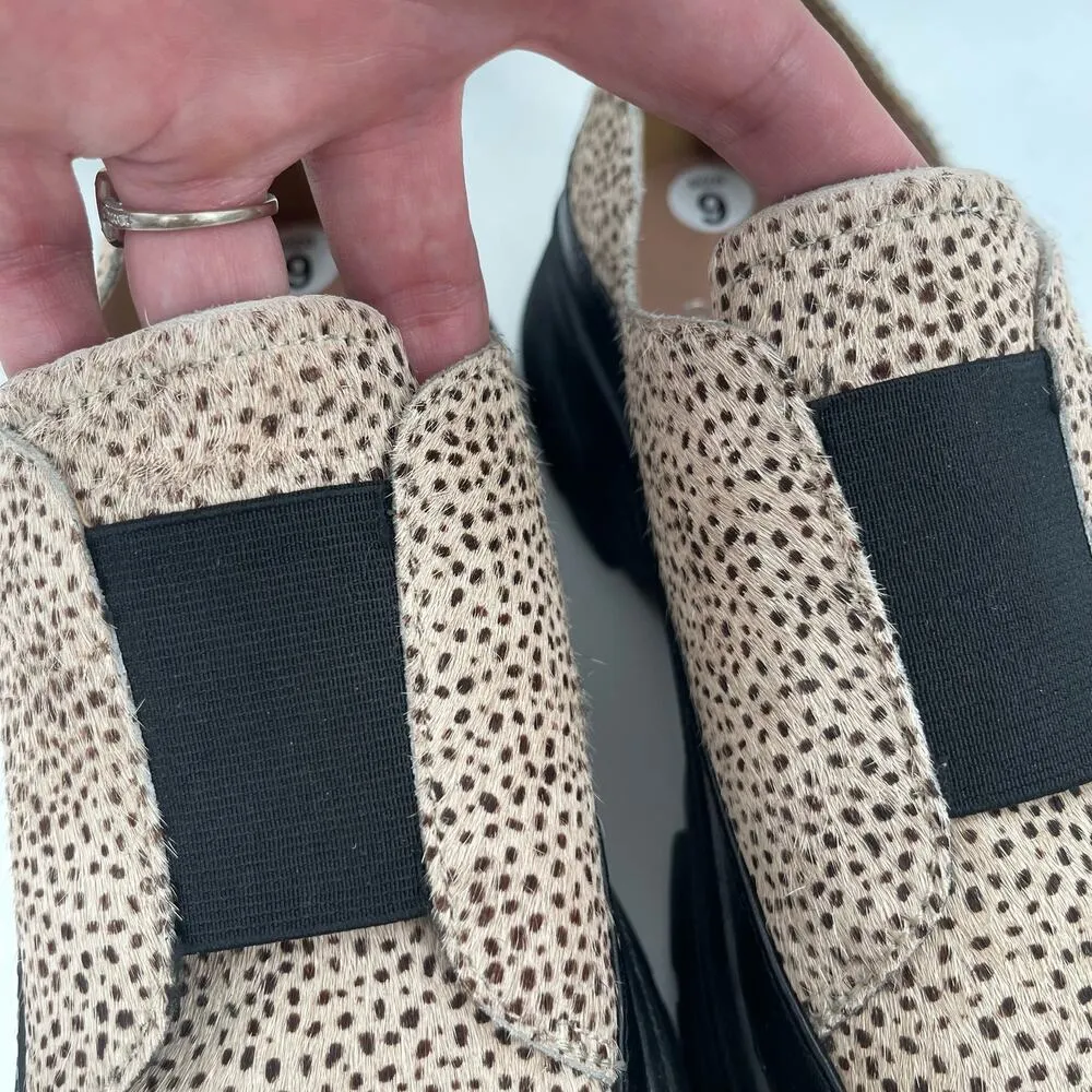 LINEA PAOLO Shoes Size 9 Roselle 2 Genuine Calf Hair Leather Animal Print SlipOn - Image 3