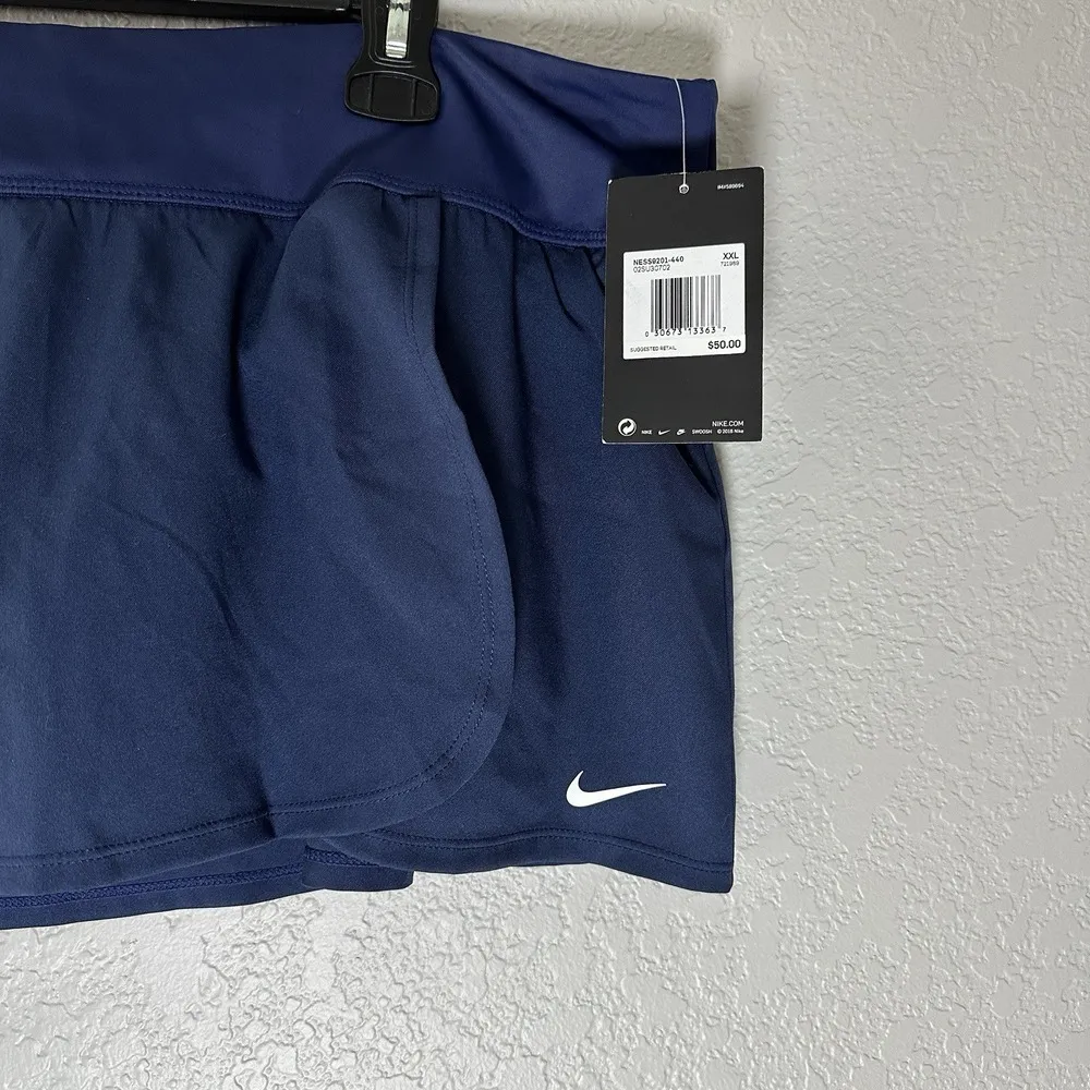 NWT Nike Swim Essential Woman's Boardskirt Midnight Navy XXL Skort Skirt‎ - Image 9