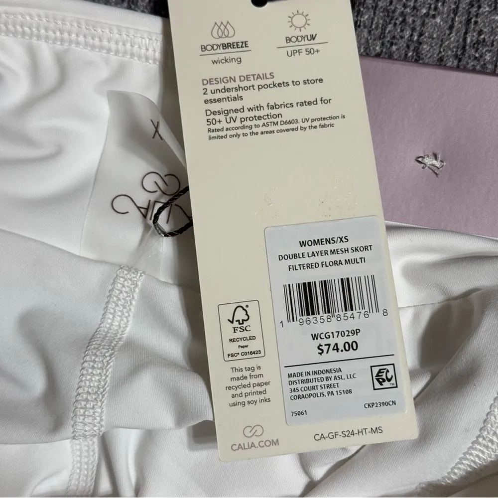 CALIA Women’s Double Layer Mesh Golf Skort Size XS - Image 14