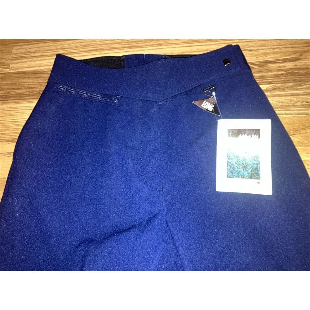 Vintage Obermeyer Ski Pants Womens Navy Blue Stirrup Snow Wool Blend Size 6 Long - Image 2