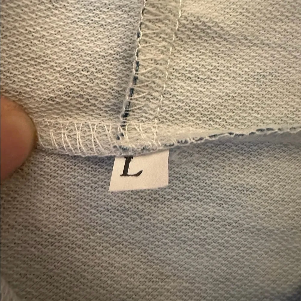 Geometric Horse Pattern Hoodie Long Sleeve Drawstring Pullover Western Women's L Size L - Image 2