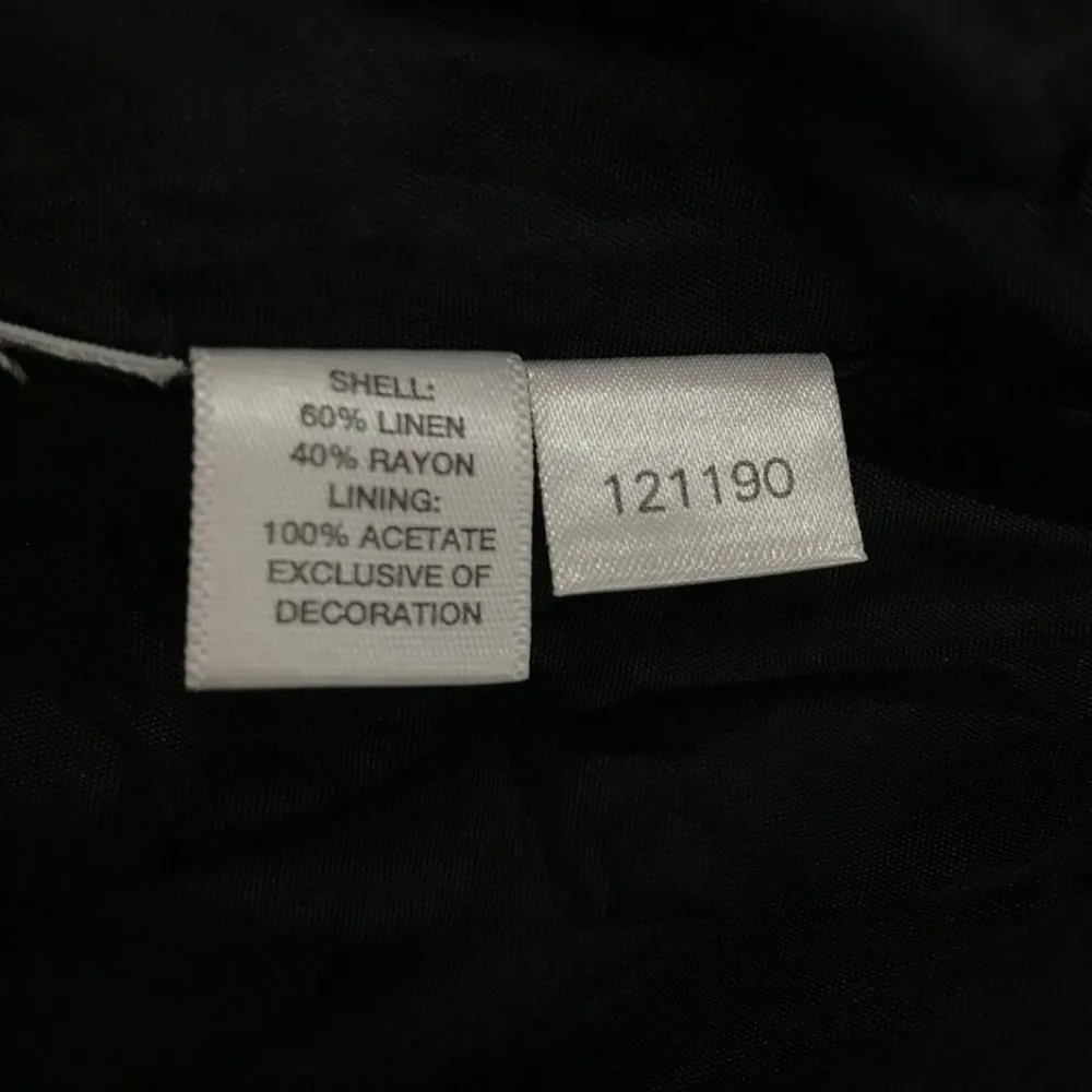 ANN TAYLOR LOFT PETITES Black Linen Skirt Sz 6p - Image 4