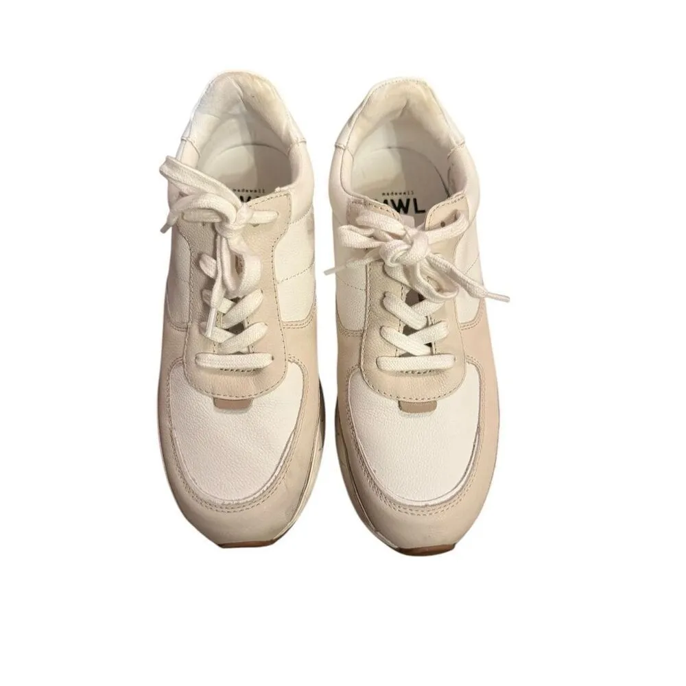 Madewell Kickoff Trainer Sneakers in Antique Cream Multi womens size 8.5 - Image 3