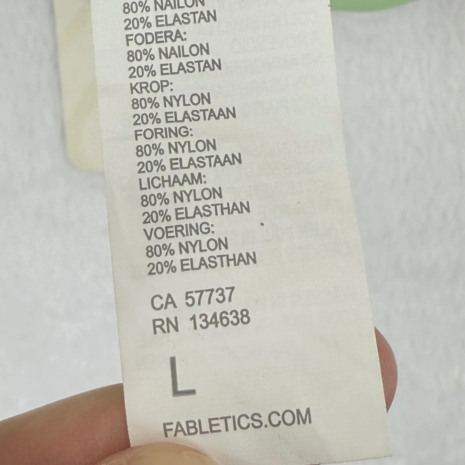 Fabletics Millie Reversible Bralette‎ Size L Low Impact Tie Dye Moisture Wicking - Image 3