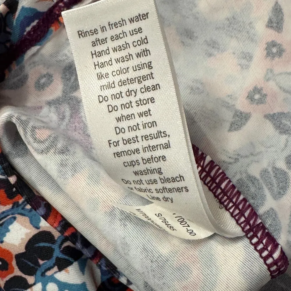 Athleta SZ 36 B/C Marrakesh Twister Tankini Swim Top Criss-Cross Straps Padded - Image 9