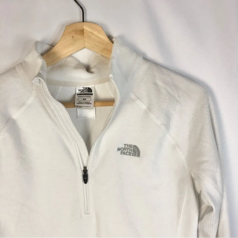 The North Face White VaporWick Flight Series Fleece Half Zip Pullover M - Image 3