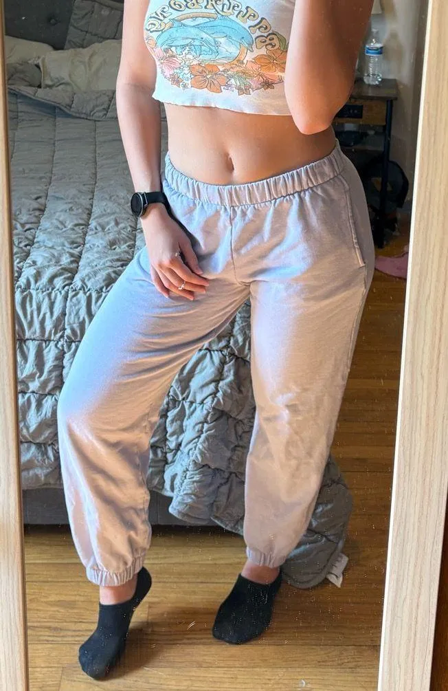 Brandy Melville Pastel Blue Joggers - Image 2