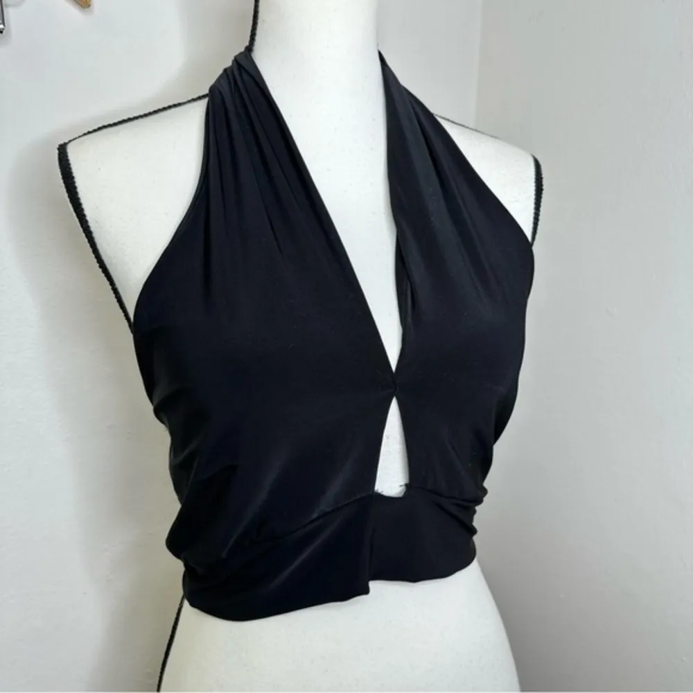 Saints Womens Halter‎ Top Blouse Backless Black Size Medium - Image 3