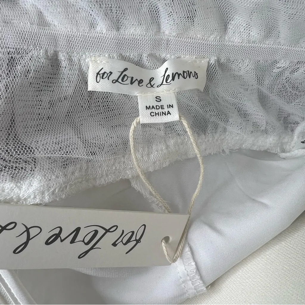 For Love and Lemons Lorena Maxi Dress Size Small White Lace NWT - Image 6