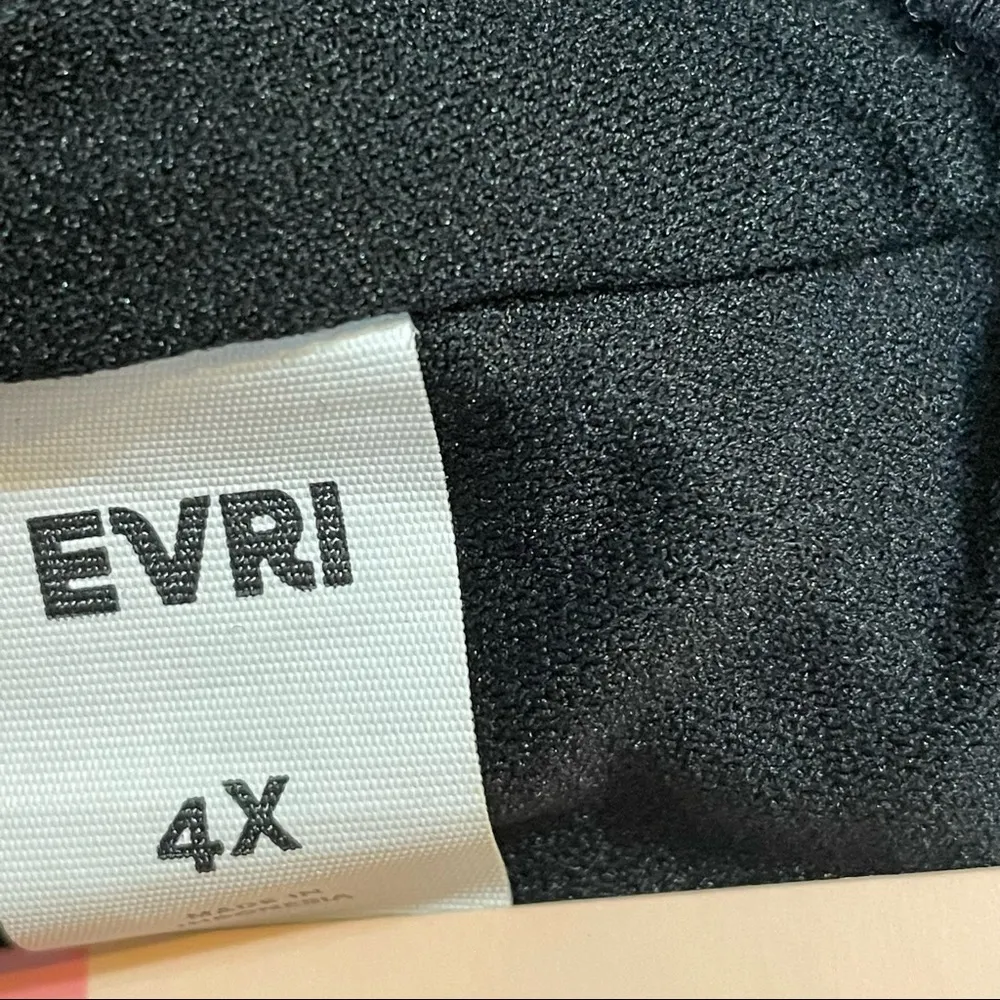 Evri Women’s Zoe Wrap One Piece Black Swimsuit Size 4X - Image 10