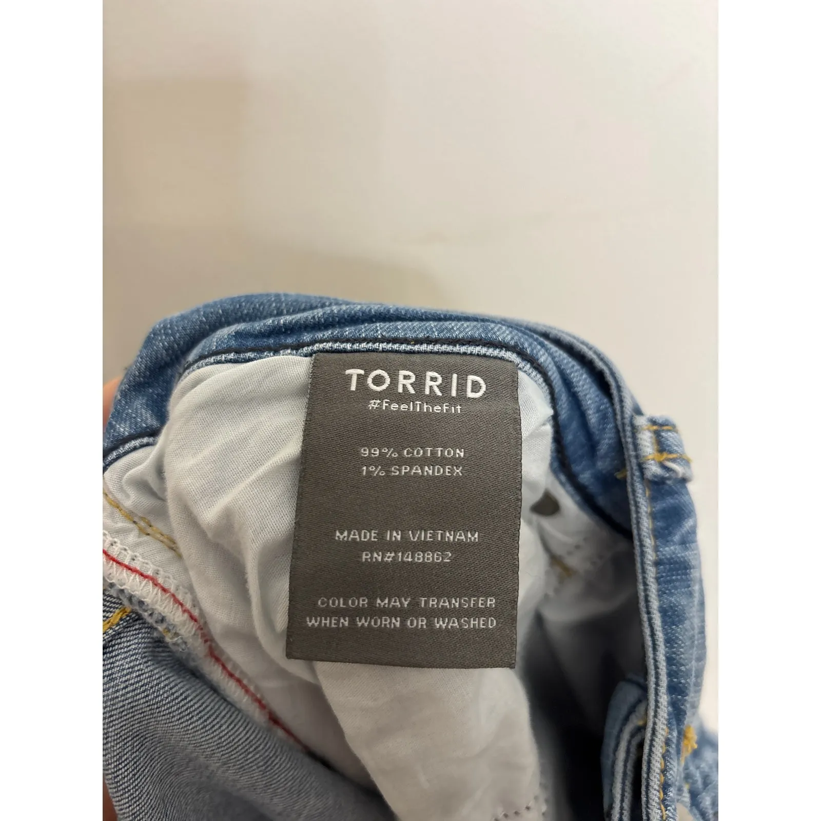 Torrid Jeans Womens 16 Liquid Blues Crop Boyfriend Straight Distressed Mid-Rise - Image 4