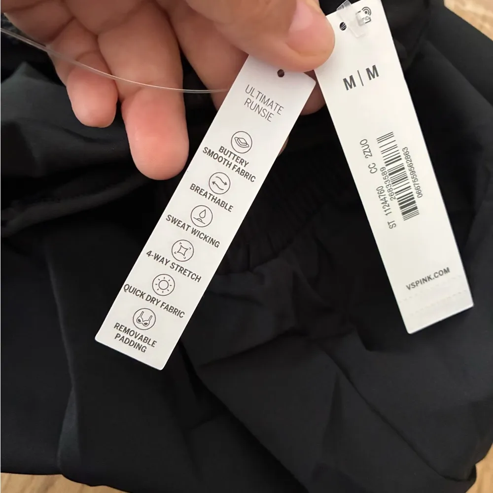 Victoria's Secret 🆕 PINK Black Ultimate Runsie Romper M🆕 - Image 14