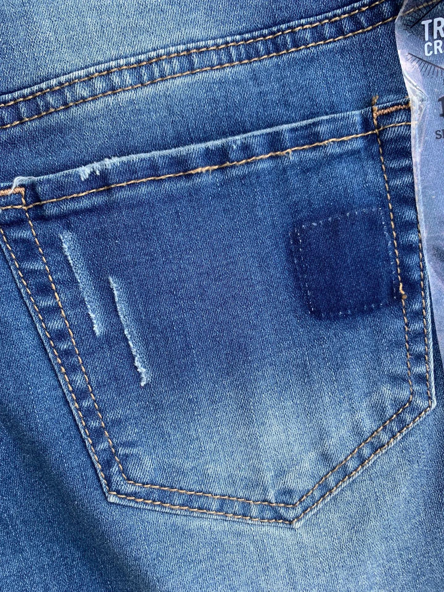 Denim Jean Shorts Super Soft Stretch Womens 15 New - Image 9