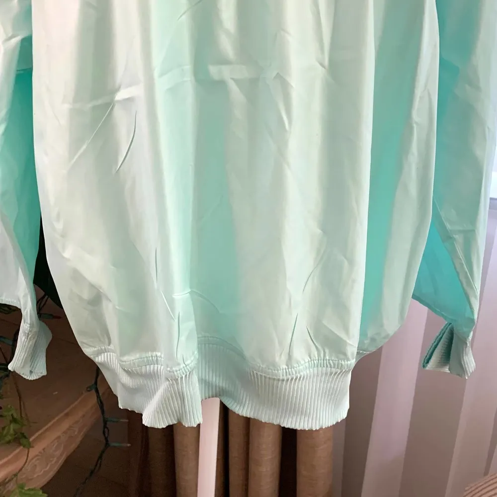 3/$15 Koral Ribbed Windbreaker Pullover in Light Aqua - Image 4