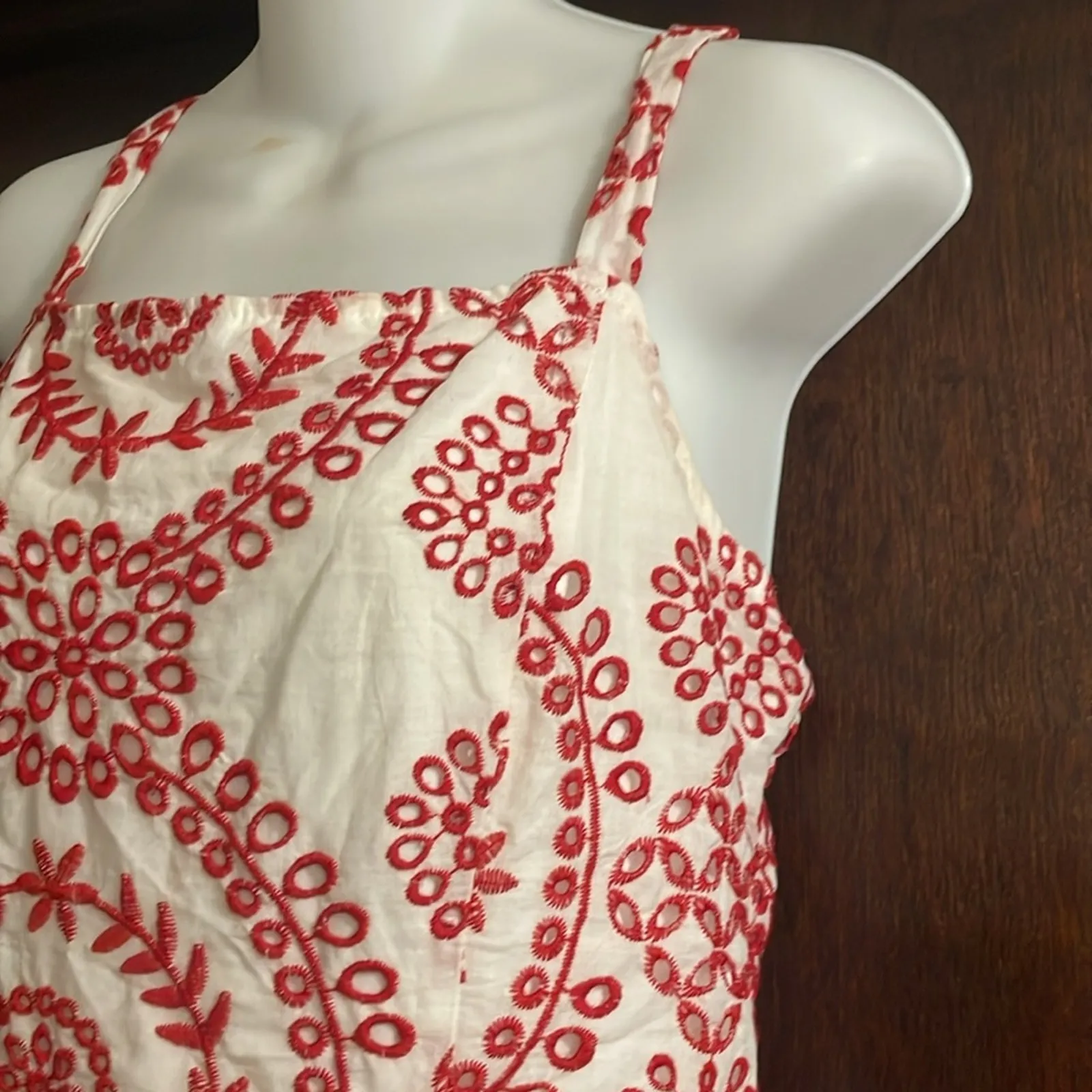 Sugarlips Red and White Midi Dress - Image 2