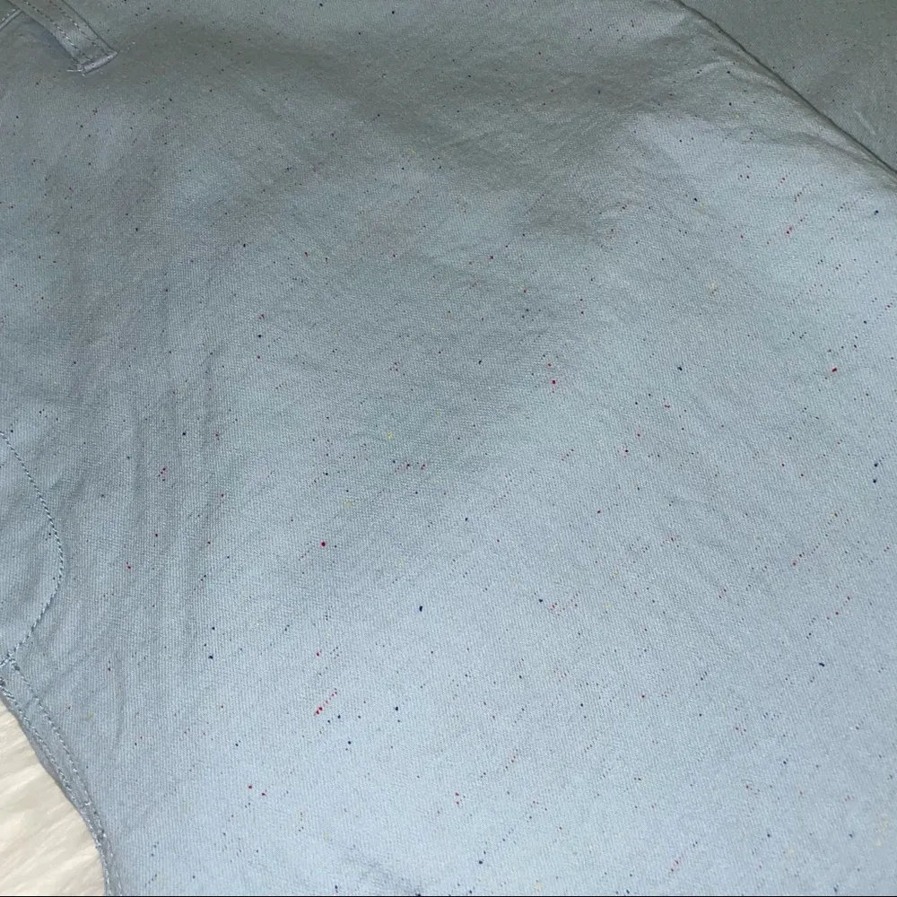 NWT Madewell Emmett Wide-Leg Crop Pants Speckle Blue Size 24 - Image 3