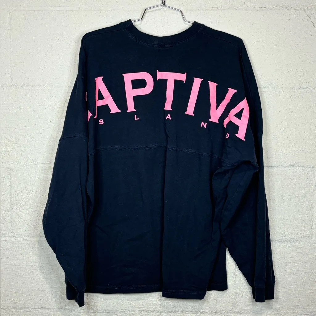 West Trend Woman’s Long Sleeve Captiva Island Tourist Tee Size Large Blue - Image 6