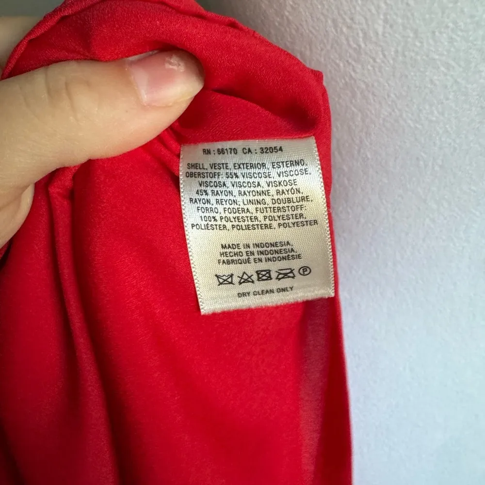 Anthropologie Maeve Red Double Layer Crochet Strap Tank Mini Dress Womens 2 - Image 6