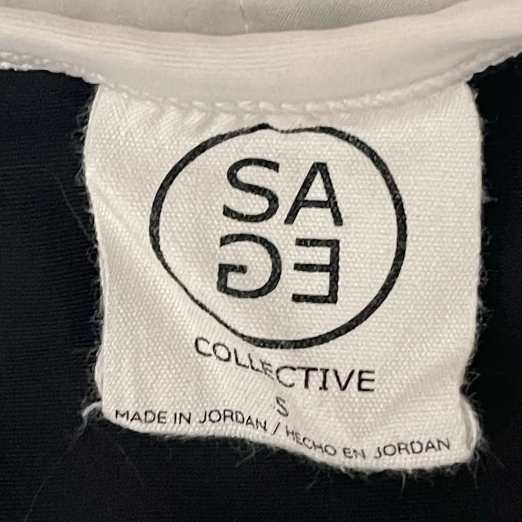 Sage Collective Active Dress Pickleball Tennis Black and White Sleeveless size S - Image 10