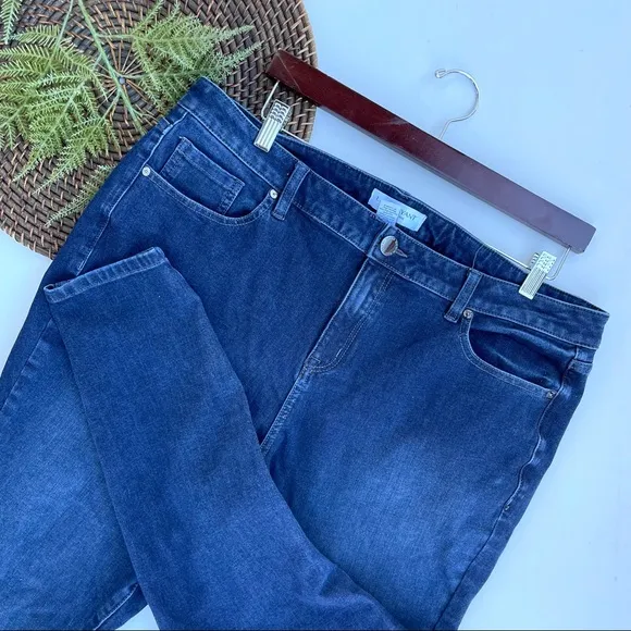 High Rise Skinny Jeans Ultimate Stretch Plus 18 Lane Bryant Womens - Image 2