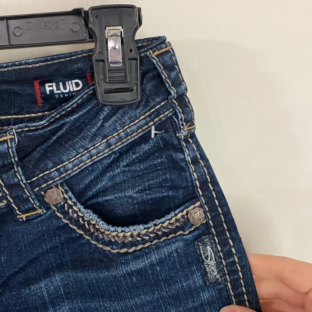 Silver Jeans Suki bootcut fluid denim low rise contrast stitch jeans size 27 - Image 9
