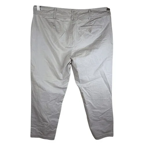 Eileen Fisher Womens Size 8 Chino‎ Trousers Khaki Preppy Office Wear 26" Inseam - Image 5