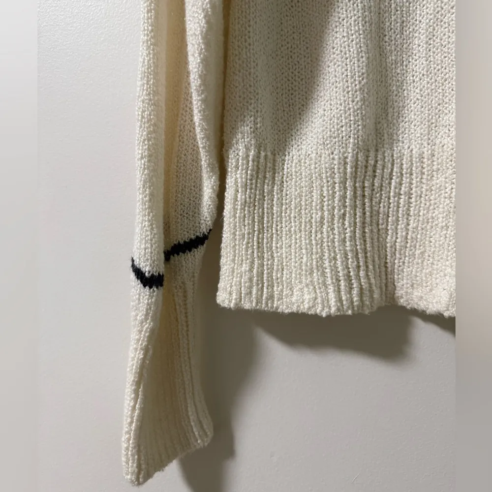 Brochu Walker Sasha Striped Vee Sweater Size M - Image 5