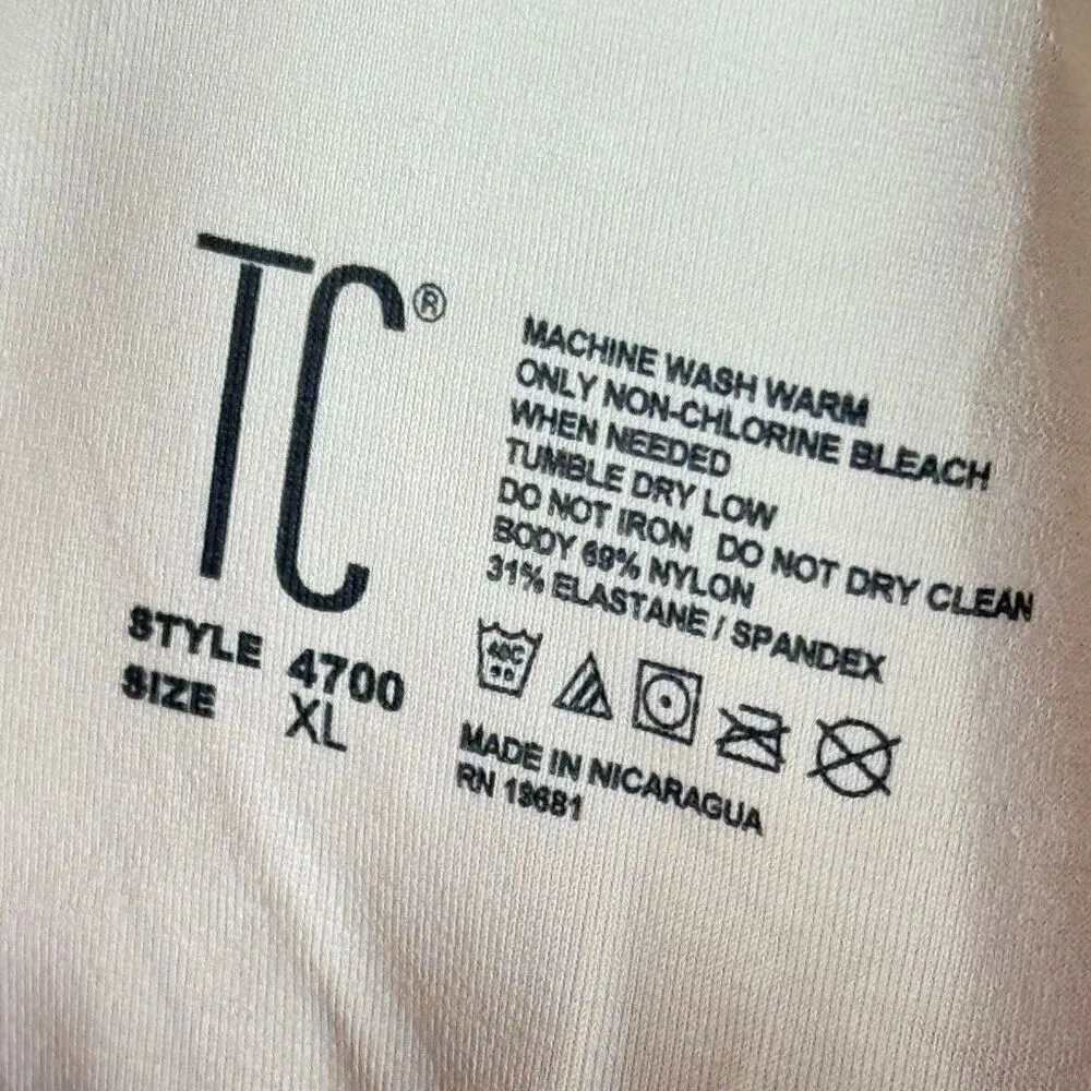 TC Fine Intimates 4700 Girl Power Shaping Romper size XL Tan - Image 8