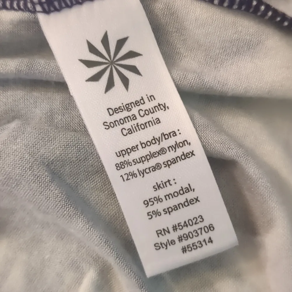 Athleta Purple Tie Dye Sidekick Athleisure Travel Casual Dress size medium - Image 3