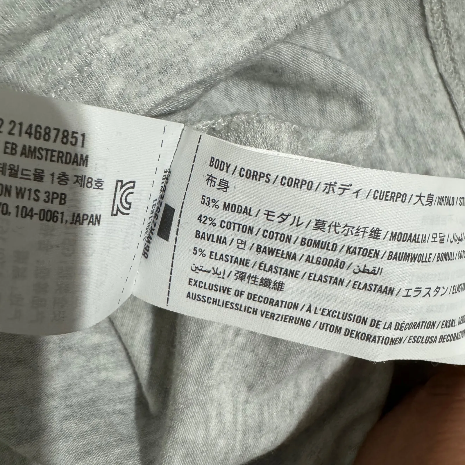 Abercrombie Fitch The A&F Lounge Collection Gray Long Sleeve Henley Top Size S - Image 12