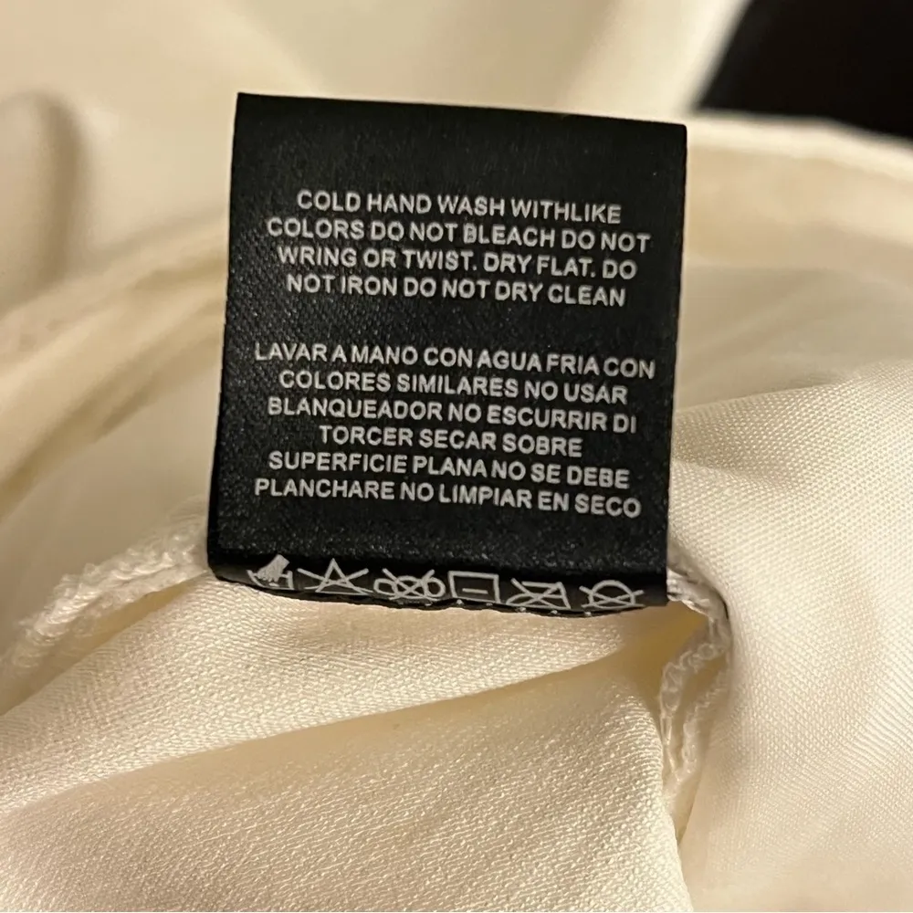 Kardashian Kollection White trousers, 11” rise, stretchy, size 14 - Image 14