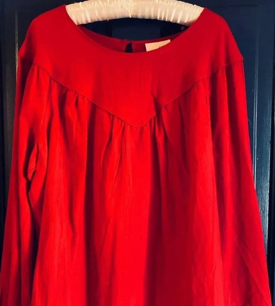 Universal Thread Bohemian Style Blouse Red Size L - Image 4