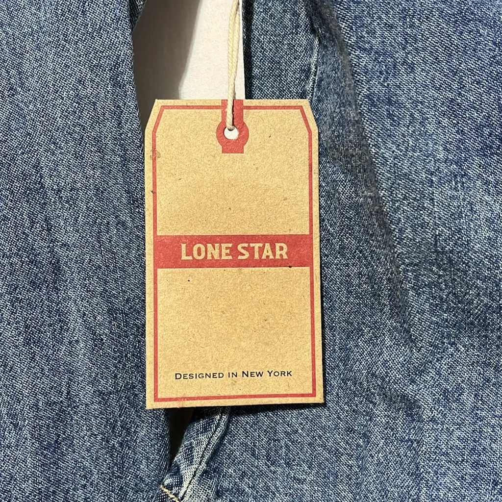 NWT Lone Star cropped jean jacket women’s‎ S Blue - Image 9