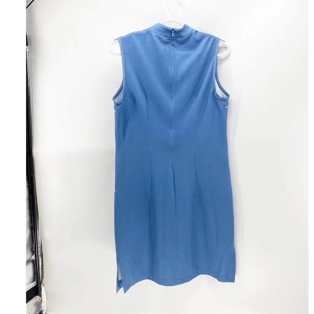 CHASE 54 golf sleeveless pockets dress summer casual airy light blue activewear - Image 9