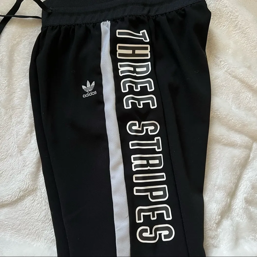Adidas 3 Stripes Track Pants - Black White XS - Image 10