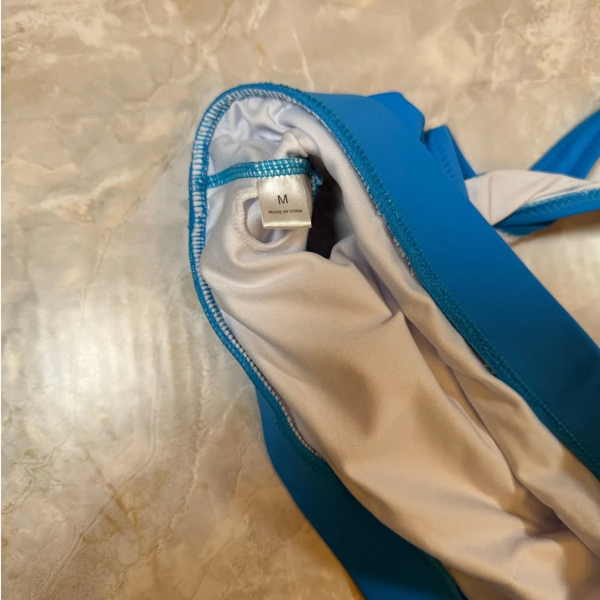 NWOT Bright Blue Scoop Neck Bikini Set – Medium | Sporty Two - Image 4