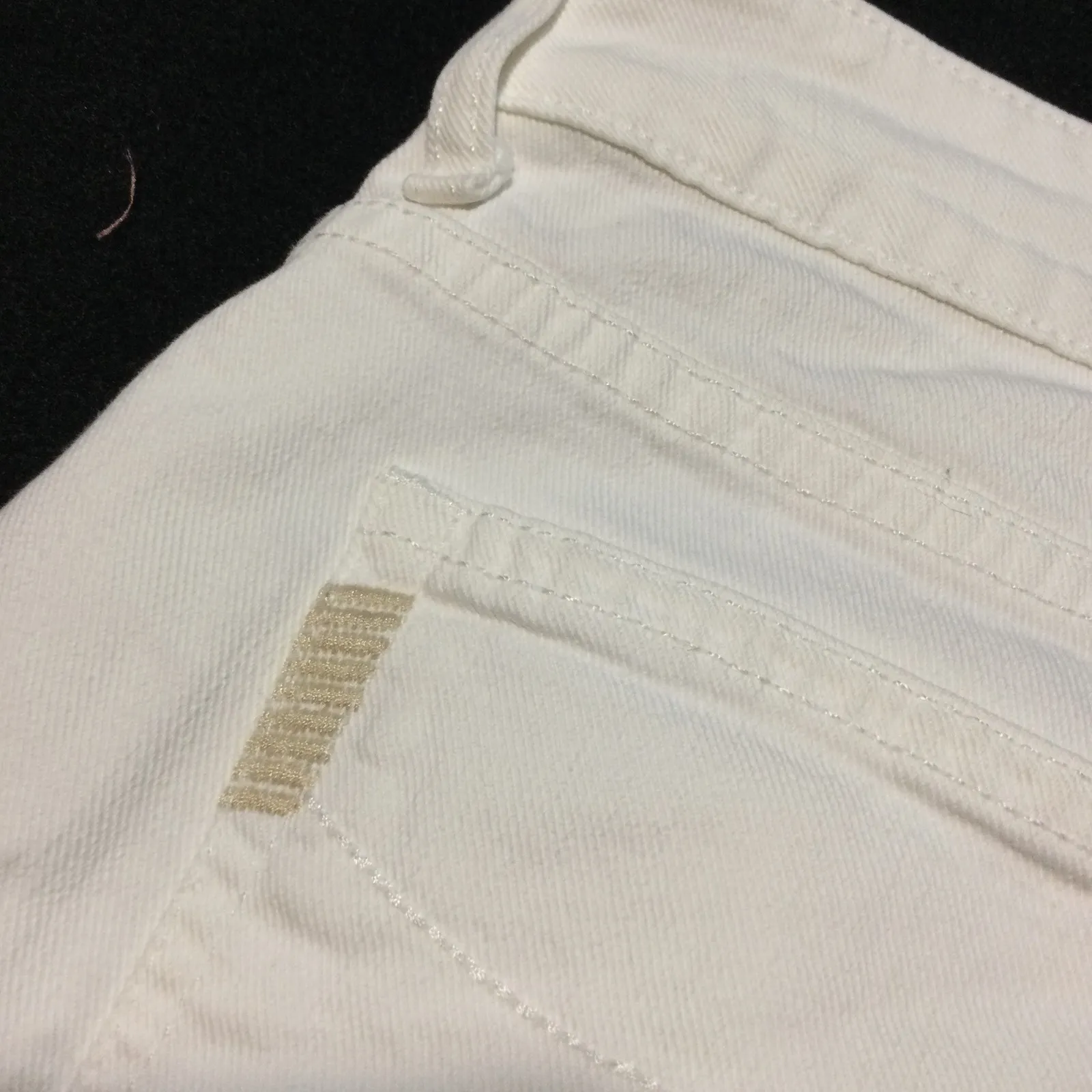 PAIGE White Denim Cuff Shorts Women's Size 25 Rolled Hem Casual Summer - Image 8