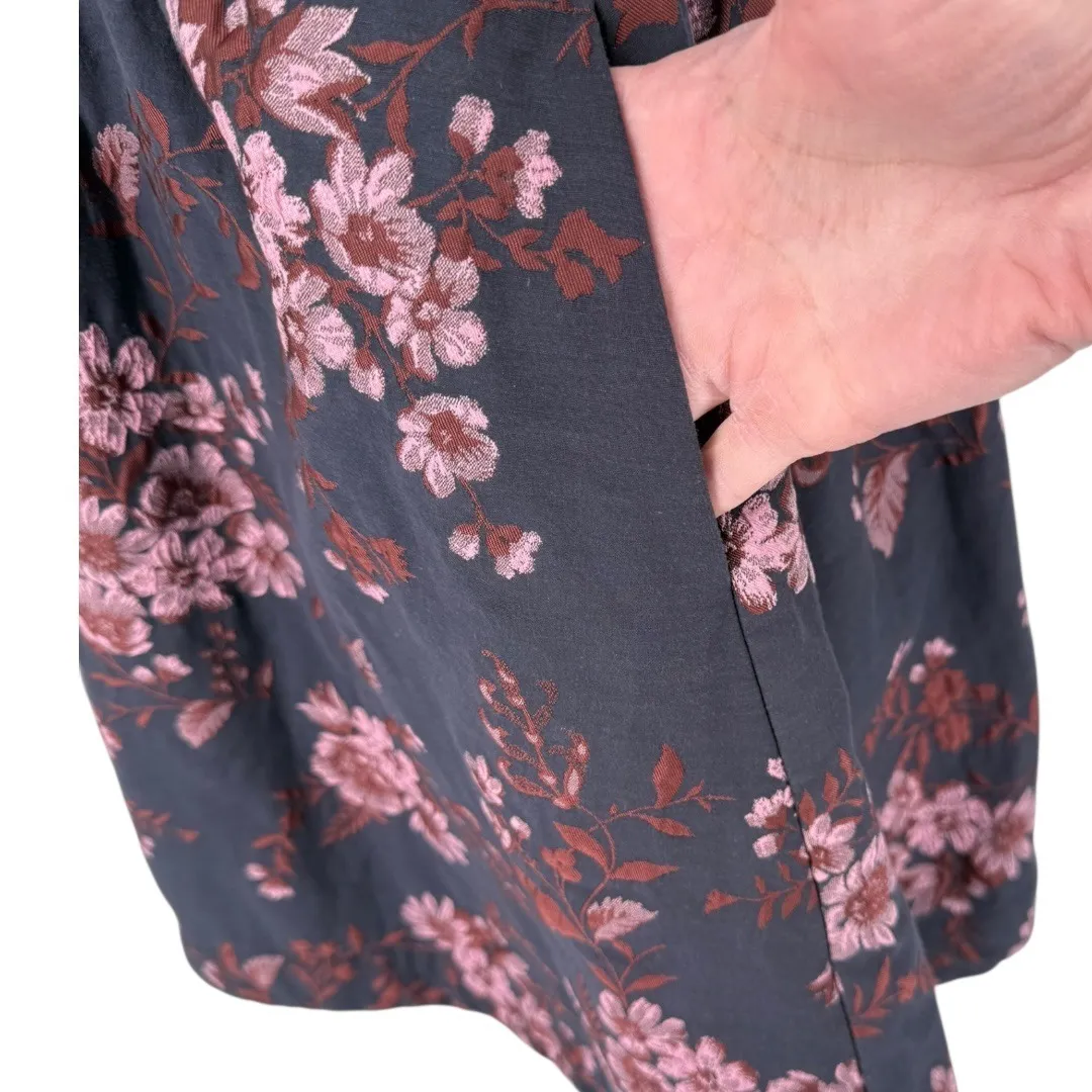 Free People Matilda Tie Back Strapless Babydoll Floral Mini Dress Size Small - Image 10