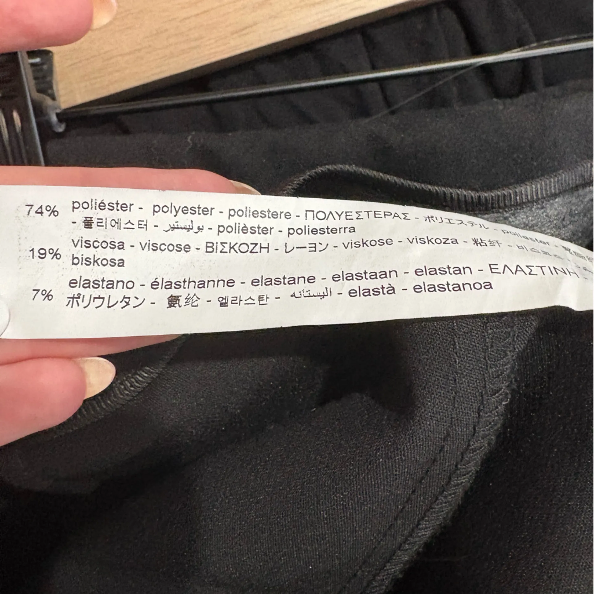 Zara Black Asymmetrical Skort - Size Extra Small - Image 5