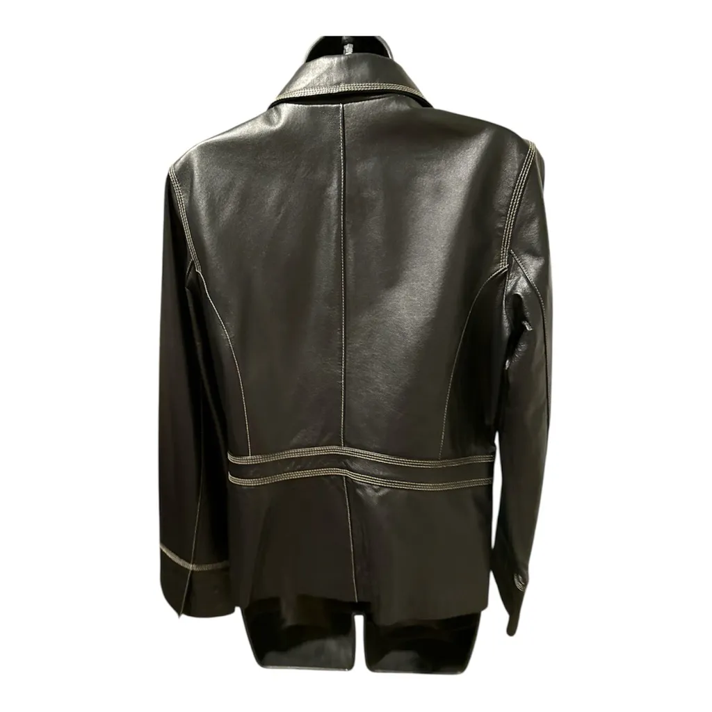 Bagatelle ✨ Vintage  Leather Jacket – Women’s Small (19” P2P) ✨ - Image 2