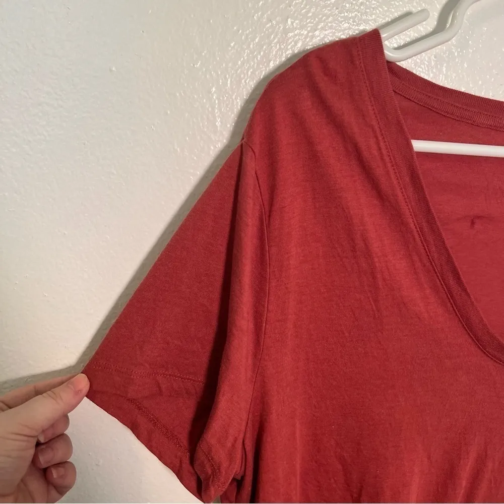 A New Day Slim Fit Scoop Neck T-Shirt Red Pink XXL - Image 8