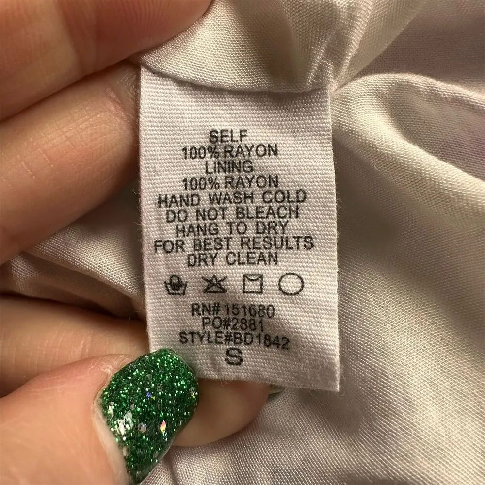 Storia Women's Ruffle Tiered Ombre Tie Dye Midi Dress Multicolor Size S - Image 9