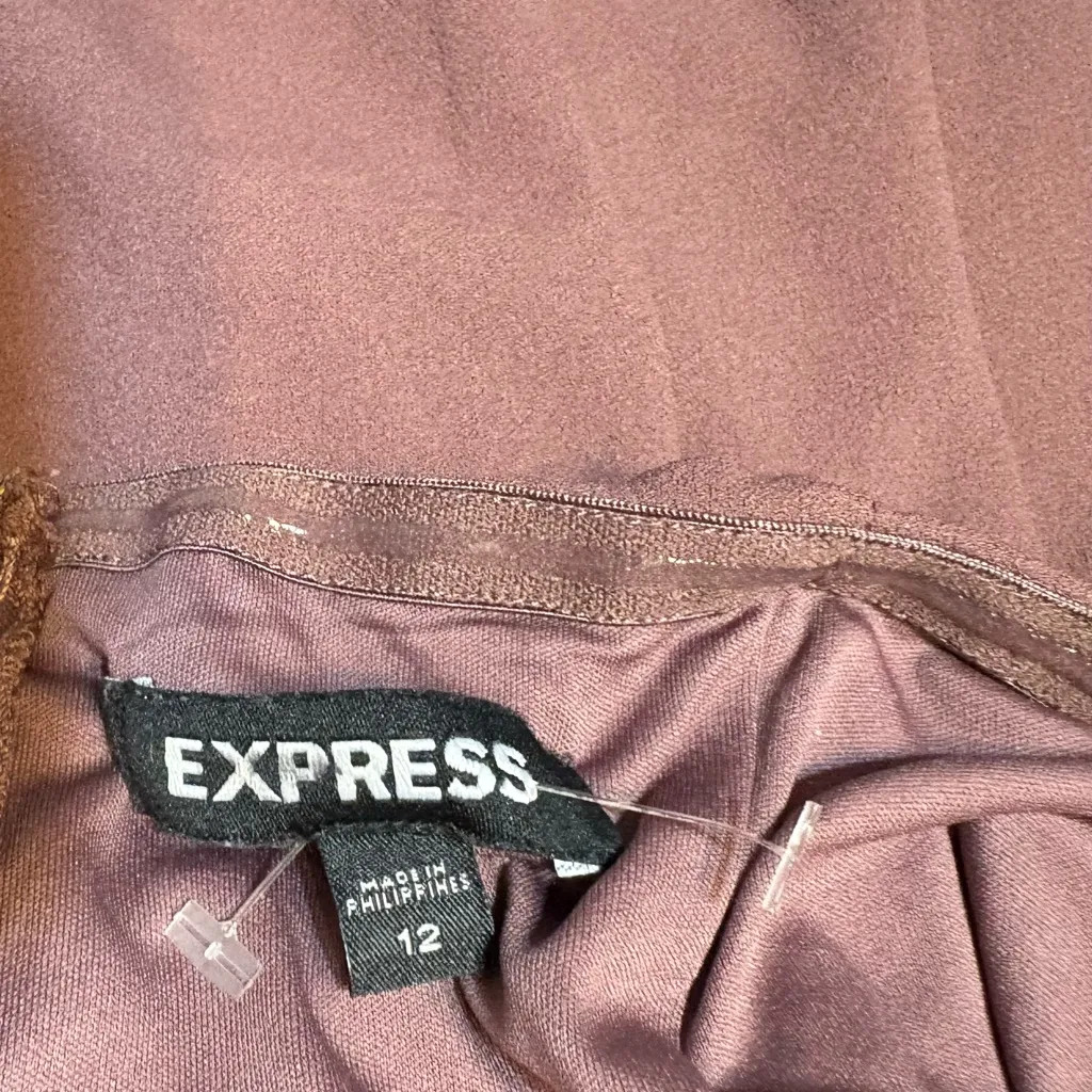 Express Mauve Strapless Jumpsuit - Image 7