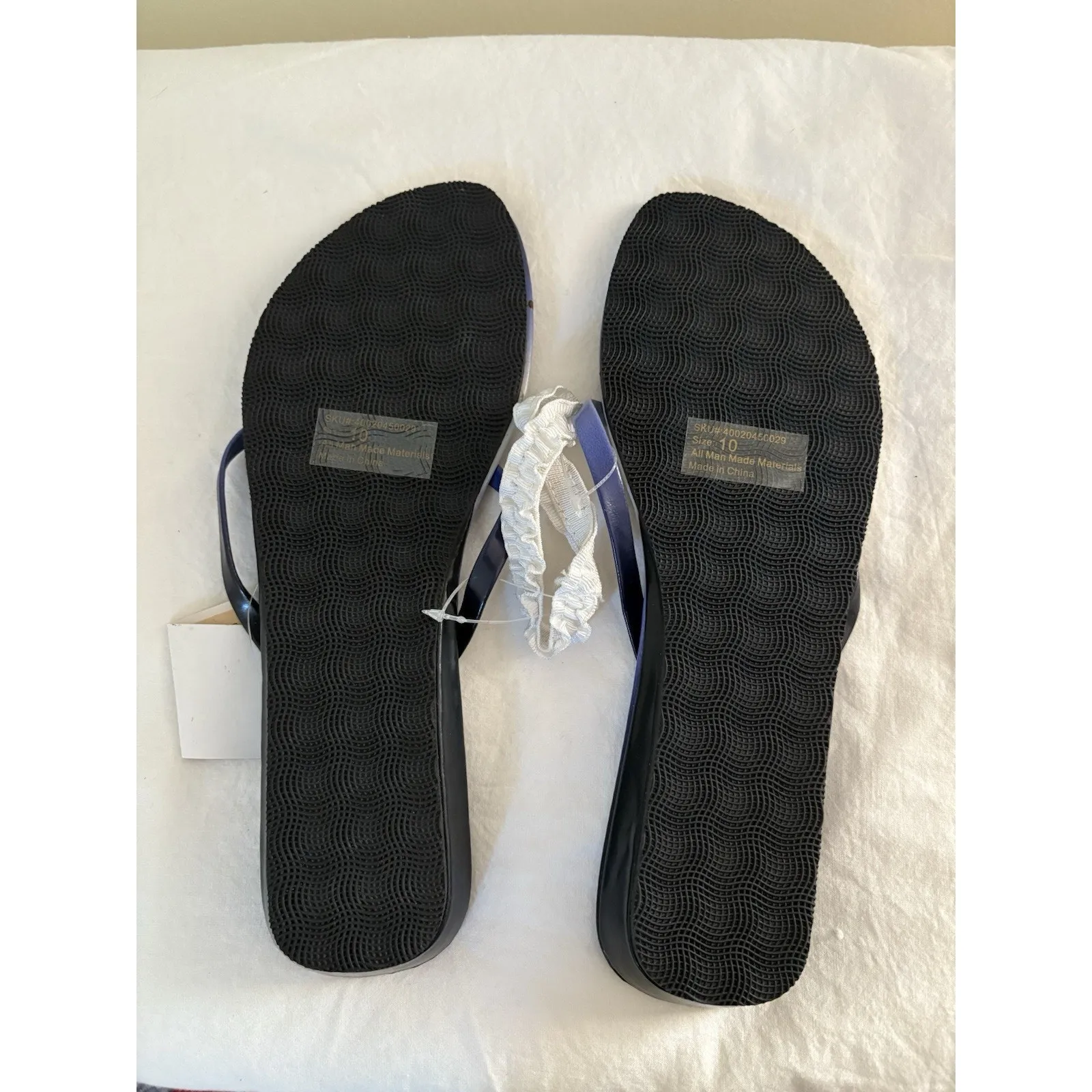 Coldwater Creek Womens Size 10 M Flip Flops Blue Ombre Sandals NEW Beach - Image 5